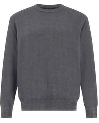 Paul & Shark - Wool Crew‑Neck Sweater, Garment Dyed - Lyst