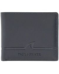 Paul & Shark - Shark Fin-Embossed Leather Wallet - Lyst