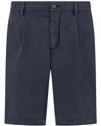 Paul & Shark - Stretch Cotton Bermuda Shorts With One Dart - Lyst