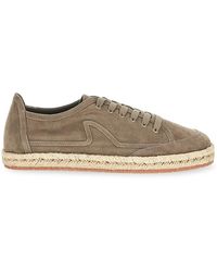 Paul & Shark - Suede Lace Up Espadrilles - Lyst