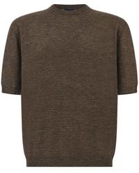 Paul & Shark - Cashmere, Linen And Silk T-Shirt - Lyst
