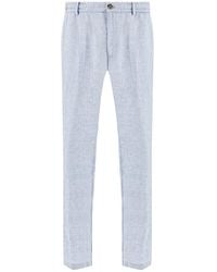 Paul & Shark - Linen Chino Pants With Drawstring - Lyst