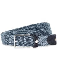 Paul & Shark - Elastic Braided Belt With Suede Finishes - Lyst