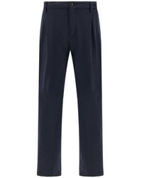 Paul & Shark - Dynamic Chino Trousers With Pleats - Lyst