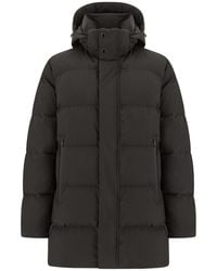 Paul & Shark - Typhoon Platinum Long Down Jacket - Lyst