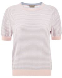 Paul & Shark - Fresco Cotton Sweater With Striped Pattern - Lyst