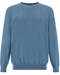 Paul & Shark - Garment Dyed Pima Cotton Crewneck Sweater - Lyst