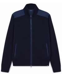 Paul & Shark - Zip-Up-Cardigan Aus Frischer Baumwolle Mit Leinen-Details, Mann, Größe - Lyst
