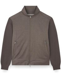 Paul & Shark - Hybrid-Reißverschluss-Cardigan Aus Merinowolle, Mann, Größe - Lyst