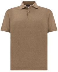 Paul & Shark - Cotton And Silk Polo - Lyst