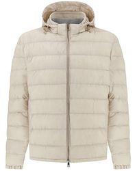 Paul & Shark - Technical Ultralight Down Jacket With Alcantara Details - Lyst
