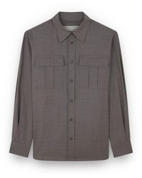 Paul & Shark - Stretch Wool Overshirt - Lyst