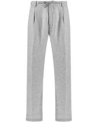Paul & Shark - Linen Chino Trousers - Lyst