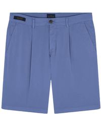 Paul & Shark - Chino Silk Stretch Cotton And Silk Bermuda Shorts - Lyst