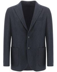Paul & Shark - Single-Breasted Wool And Cashmere Blazer - Lyst