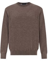 Paul & Shark - 140's Superfine Merino Wool Crewneck Sweater - Lyst