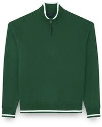 Paul & Shark - Halbreißverschluss Pullover Aus Soft Cool Touch Wolle Mit Kontrastierenden Details, Mann, Größe - Lyst