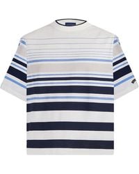 Paul & Shark - Cotton Jersey T-Shirt With Striped Pattern - Lyst