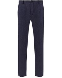 Paul & Shark - Linen Chino Pants With Drawstring - Lyst