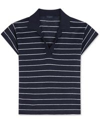 Paul & Shark - Leinen-Polo, Frau, Dress Blues - Lyst