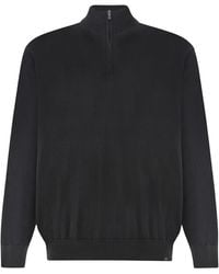 Paul & Shark - 140's Superfine Merino Wool Half‑Zip Sweater - Lyst
