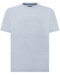 Paul & Shark - Cotton Jersey T-Shirt With Shark Fin Embroidery - Lyst