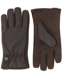 Paul & Shark - Leather And Wool Gloves - Lyst