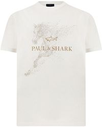 Paul & Shark - Cotton Jersey T-Shirt With Year Of The Horse Print - Lyst
