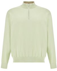 Paul & Shark - Piuma Cotton Half Zip Sweater - Lyst