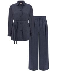 Paul & Shark - Jersely Overshirt And Trousers Set - Lyst
