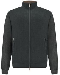 Paul & Shark - Wool And Merino Wool Zip-Up Cardigan - Lyst