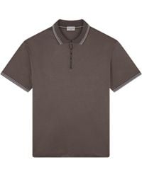 Paul & Shark - X-Soft Interlock Cotton Polo Shirt With Striped Profiles - Lyst