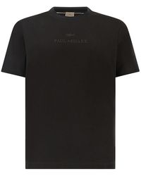 Paul & Shark - Aqua Touch Cotton T-Shirt With Embroidered Logo - Lyst