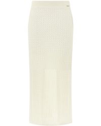 Paul & Shark - Linen Knit Skirt With Open Stitch - Lyst