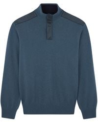 Paul & Shark - Halbreißverschluss Pullover Aus Wolle Und Kaschmir Mit Typhoon Platinum Details, Mann, Größe - Lyst