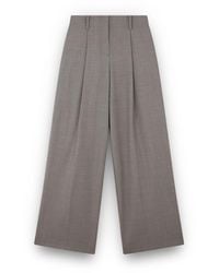 Paul & Shark - Wool Stretch Wide Leg Trousers - Lyst