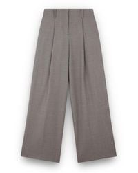 Paul & Shark - Wool Stretch Wide Leg Trousers - Lyst