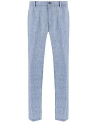 Paul & Shark - Linen Chino Pants With Drawstring - Lyst