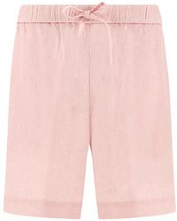 Paul & Shark - Linen Bermuda Shorts With Drawstring - Lyst