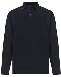 Paul & Shark - Aqua Touch Cotton Polo Shirt With Shark Fin Embroidery - Lyst