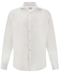 Paul & Shark - Garment‑Dyed Cotton Voile Shirt - Lyst