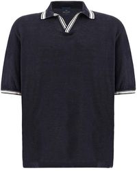 Paul & Shark - Polo Shirt With Open Collar - Lyst