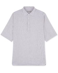 Paul & Shark - Linen Popover Shirt With Short Sleeves - Lyst