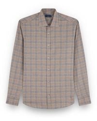Paul & Shark - X-Soft Cotton Shirt With Checkered Pattern - Lyst