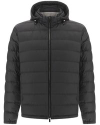 Paul & Shark - Technical Ultralight Down Jacket With Alcantara Details - Lyst
