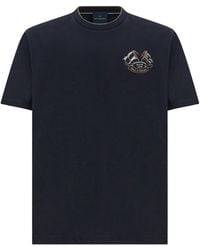 Paul & Shark - Cotton Jersey T-Shirt With International Sailing Club Embroidery - Lyst