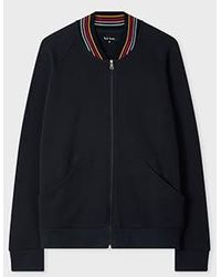 Paul Smith - 'Swirl' Ribbed Collar Lounge Bomber - Lyst