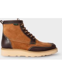PS by Paul Smith - Tan Suede 'tufnel' Boots Brown - Lyst