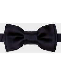 Paul Smith - Navy Pre-tied Silk Bow Tie - Lyst