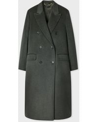 Paul Smith - Wool-Cashmere Double-Breasted Coat - Lyst